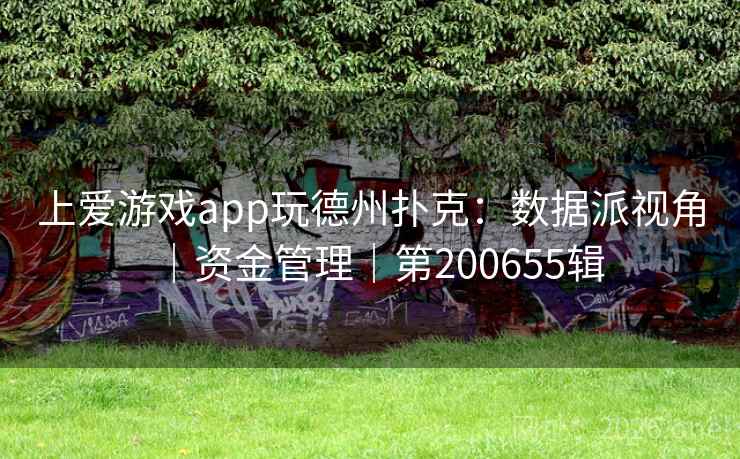 上爱游戏app玩德州扑克：数据派视角｜资金管理｜第200655辑